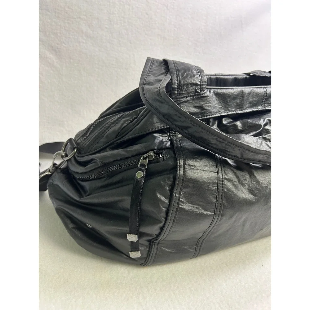 Gorpcore Nike Unisex Large Black Nylon Duffel Bag Gym Travel Weekend Carryall